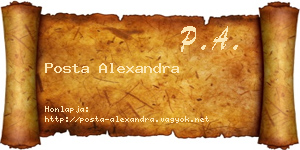 Posta Alexandra névjegykártya